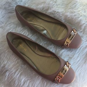 Blush Coach Flats
